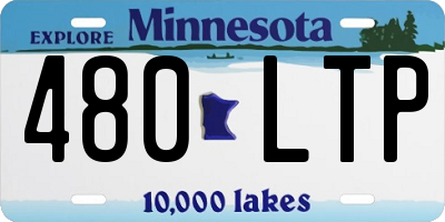 MN license plate 480LTP
