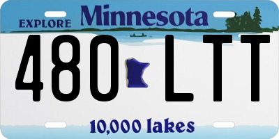 MN license plate 480LTT