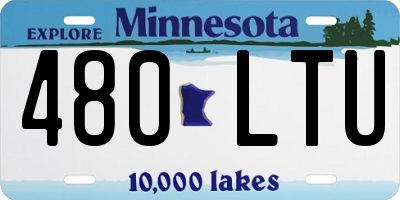 MN license plate 480LTU