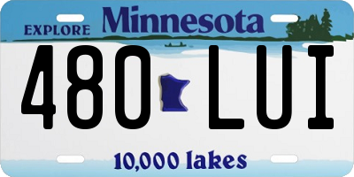 MN license plate 480LUI