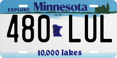 MN license plate 480LUL
