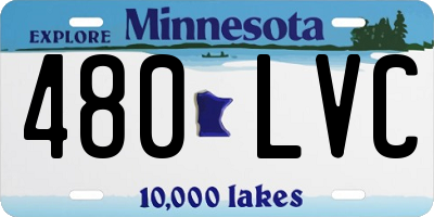 MN license plate 480LVC