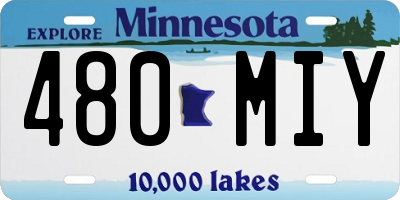 MN license plate 480MIY
