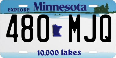 MN license plate 480MJQ