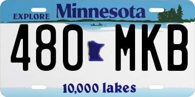 MN license plate 480MKB