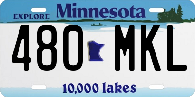MN license plate 480MKL