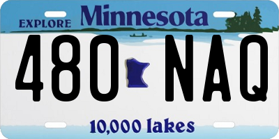 MN license plate 480NAQ