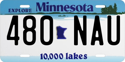 MN license plate 480NAU