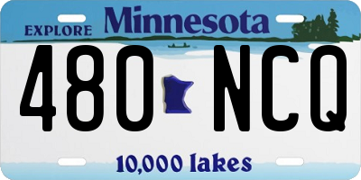 MN license plate 480NCQ