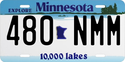 MN license plate 480NMM