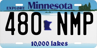 MN license plate 480NMP
