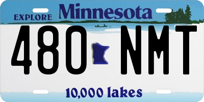 MN license plate 480NMT