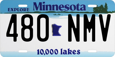 MN license plate 480NMV