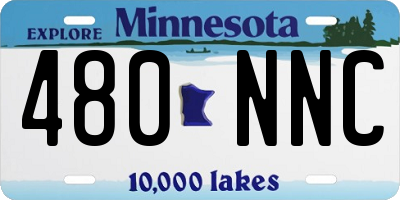 MN license plate 480NNC