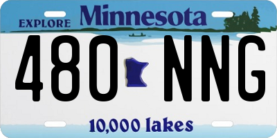 MN license plate 480NNG