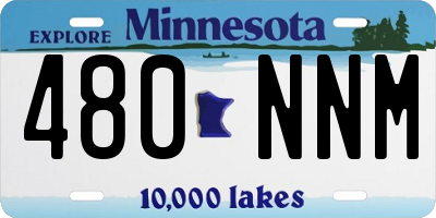 MN license plate 480NNM