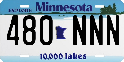 MN license plate 480NNN