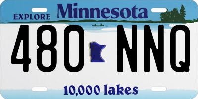 MN license plate 480NNQ