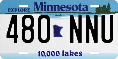MN license plate 480NNU