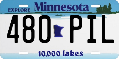 MN license plate 480PIL