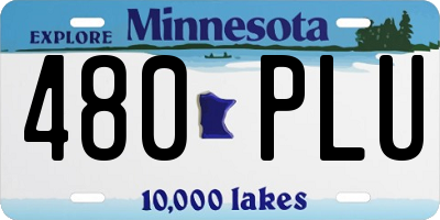 MN license plate 480PLU
