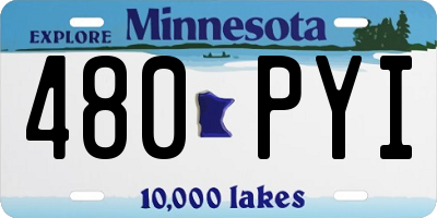 MN license plate 480PYI