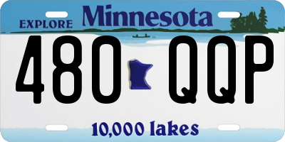 MN license plate 480QQP