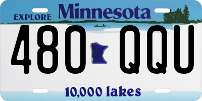 MN license plate 480QQU