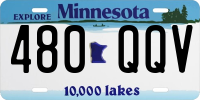MN license plate 480QQV