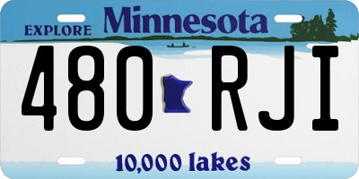MN license plate 480RJI