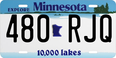 MN license plate 480RJQ
