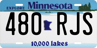 MN license plate 480RJS
