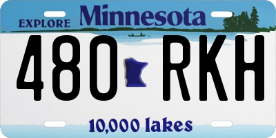 MN license plate 480RKH