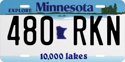 MN license plate 480RKN