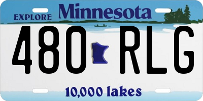 MN license plate 480RLG