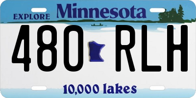 MN license plate 480RLH