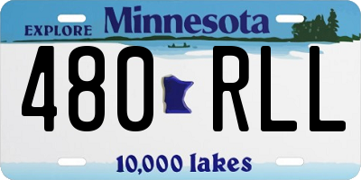 MN license plate 480RLL