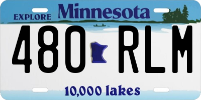 MN license plate 480RLM