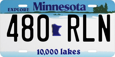 MN license plate 480RLN