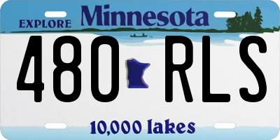 MN license plate 480RLS