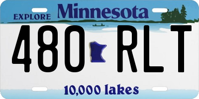 MN license plate 480RLT