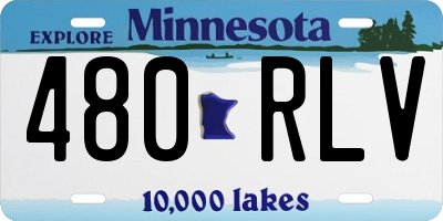 MN license plate 480RLV