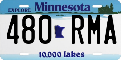 MN license plate 480RMA