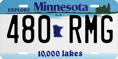 MN license plate 480RMG