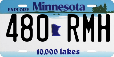 MN license plate 480RMH