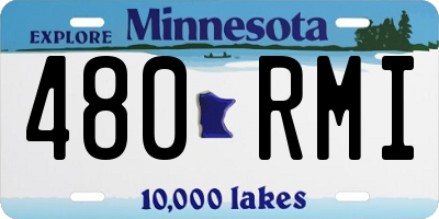 MN license plate 480RMI