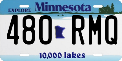 MN license plate 480RMQ