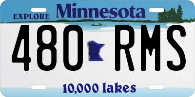 MN license plate 480RMS