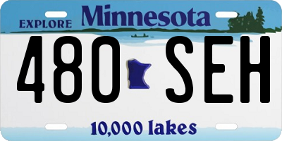 MN license plate 480SEH
