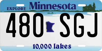 MN license plate 480SGJ